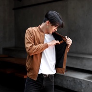 Men's Bomber Jacket Thick Canvas Bomber Jacket Men's Bomber Jacket Man