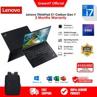 LENOVO THINKPAD X1 CARBON GEN 7 | INTEL CORE I7 8TH GEN | 16GB RAM | 512GB SSD | 14" FHD | WIN11