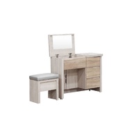 [特價]ASSARI-艾達雙色2.7尺化妝桌椅組(寬81x深40x高74cm)