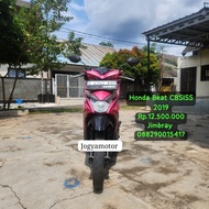 Honda Beat CBSISS 2019 motor bekas berkualitas jogyamotor