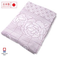 日本今治製純棉毛巾被｜日本製 今治品牌｜Star Rose 花形設計 冷氣被 夏天薄被