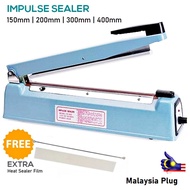 Impulse Sealer 150mm 200mm 300mm 400mm Heating Seal Film Poly Plastic Package Bag Heat Sealing Machine / Mesin Pengedap