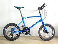 JAVA 藍色摺疊單車