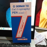 Pen Snowman Calligraphy