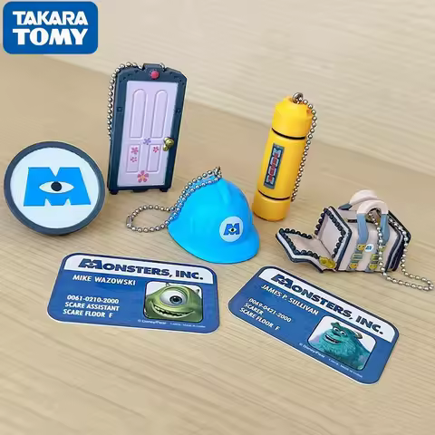 Takara Tomy Disney Pixar Monsters Inc Bag Charm Gashapon Keychain Collectible Prop Mike Wazowski Sul
