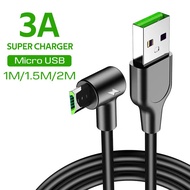 3A Micro USB Cable Fast Charging Data Cable for Xiaomi Redmi 4X Samsung J7 Android Mobile Phone Microusb Charger