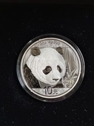 銀幣 紀念幣 2018 熊貓銀幣 999純銀 30克 附原廠外盒