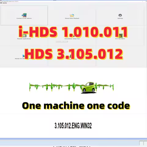2025 i-HDS C95.Intelligent Diagnostic System software OBD diagnostic line J2534 HDS I-HDS 1.010.011 