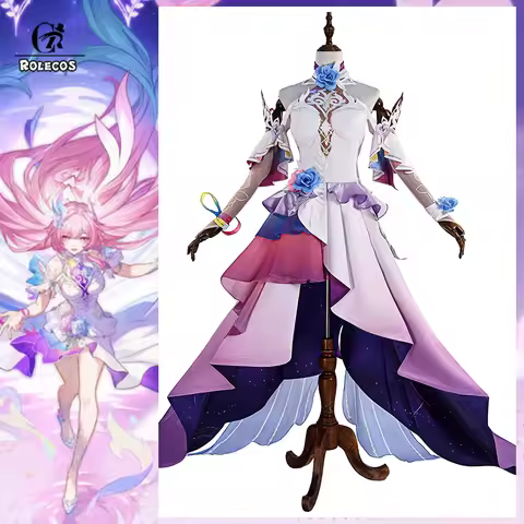 ROLECOS Game Honkai Star Rail Cyrene Cosplay Costume Ripples of Past Reverie Cyrene Women Dress Hall