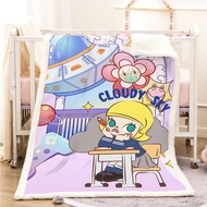 Popo mart molly throw blanket double-sided warm flannel cashmere customize all sizes