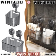 WINTE3U 1Pcs Suction Cup Storage Rack, Multifunctional Hanging Drainage Rack,  10/18/24cm Plastic No