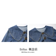Counter Shopping Mall Denim Short Jacket Women 2022 Early Autumn New Style Retro Fashion Hong Kong S