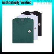 Moncler T Shirts Mens Green Crew Neck L10918C00032829H83P0