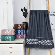 Handuk Mandi Dewasa Bahan 100% Katun Handuk Mandi Lembut Serap Air Motif Banyak Pilihan Quick Dry To