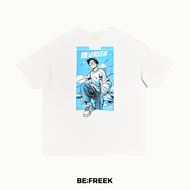 BEFREEK เสื้อยืดสกรีนลาย BLUE SKY BOY ทรง OVERSIZE สีขาว BLUE SKY BOY OVERSIZE WHITE T-SHIRT
