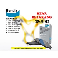 BENDIX - Toyota Camry ASV70 2019y"+ Cross CHR 1.8L 2.0L 2017y"+ / Lexus ES250 UX200 Rear Brake Disc 