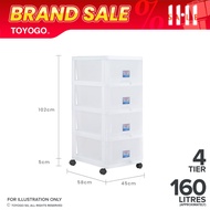 Toyogo 807-4 807-5 Plastic Storage Cabinet / Drawer With Wheels