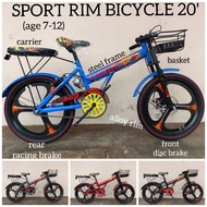 VVM: BASIKAL BUDAK 20' SPORT RIM BICYCLE 3 SPOKE RIM BOY RACING BICYCLE VIP BIKE BASIKAL GT FIREGLO