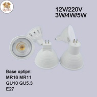 QC LED Bulb Lamp Cup Light E27 E14 MR16 GU5.3 GU10 AC 220V AC/DC 12V 3W 4W 5W High Brightness Spotli