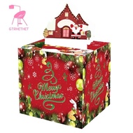 Christmas Box Fun Cash Gift Christmas Money Box Kit with 30 Transparent Bags, Perfect Surprise for Kids &amp; Adults