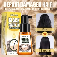 Black Castor Oil Hair Care Repair Treatment/ Rawat Rambut Rosak/ Tk Bermaya/ Rambut Split End/ After