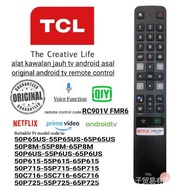 Original TCL Android TV Remote Control Rc901v Fmr6 TCL 65P615 50p8m-55p8m-65p8m