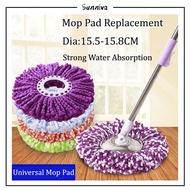 Universal Replacement Spin Mop Pad Replacement Fitting Spin Mop Cotton Mop Head Mop Cloth Large (Dia