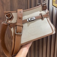 Jypsiere 34 gold 拼帆布 Clemence皮銀扣