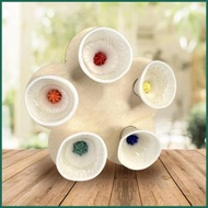Bee Drinking Cups for Garden Decor Resin Bee Cups Durable Bee Water Dispenser Vibrant Colors Bee Drinking Cups Set juasg juasg
