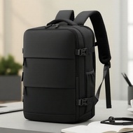 Vacuum-Sealed 16L Wrinkle-Resistant Compression Backpack with Manual Air Pump for Commuting, Busines