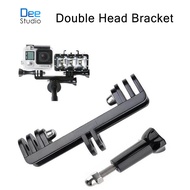 Double Head Bracket Joint mount Adapter Converter for GoPro Hero LED Light And
