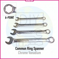 Common Ring Spanner 6 Point Chrome Vanadium