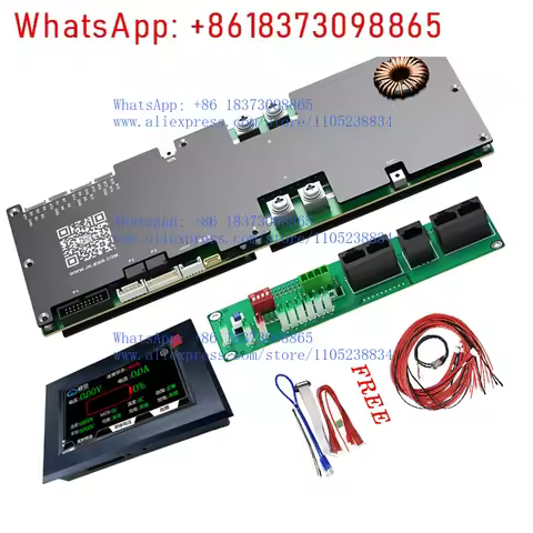 PB2A16S20P V19 with 4.3 Touch Screen 100A 150A 200A 300A JK BMS 16s 200a Bms 48v Lifepo4 Active Bala