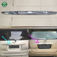ZR Chrome ABS Plastic Rear Trunk Door List Car Accessories with 3M Adhesive for Toyota Innova 2004 2