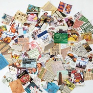 JIANQI 400 Chiếc Vintage Thêu Sò Giấy Kawaii Nghệ Thuật Rác Tạp Chí Deco Dán Tự Nhiên Thủ Công DIY B