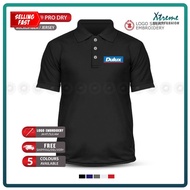 Microfiber Polo T Shirt Dulux Paint Weathershield Sealer Timber Pentalite Waterproof Baju T-Shirt Murah Lelaki Men Sulam