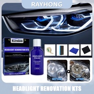 Rayhong Car Light Restorative Liquid Removing Oxidation Dirt Portable Headlight Repair Polish Liquid For Car Headlight Restoration 30ml