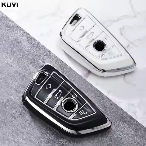 Soft TPU Car Remote Key Case Cover Shell for BMW X1 X3 X5 X6 X7 1 3 5 6 7 Series G20 G30 G11 F15 F16