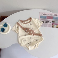 Body bình sữa gấu đáng yêu cho bé 4-11kg. Chất liệu cotton QC mềm. Stella Shop