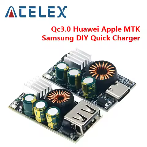QC3.0 Apple Huawei MTK Samsung DIY Fast Charger DC 5-32V 24W Step-down Module for Emergency Charging