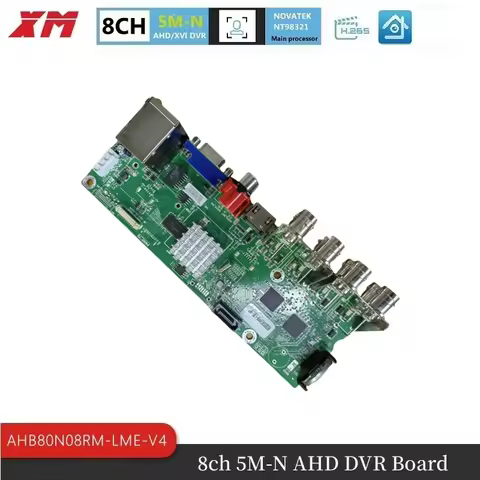 XM 6 in 1 H.265+ 8ch 5MP-N AHD DVR Board Surveillance Security Cctv Recorder 1080N for XVI Ahd TVI C