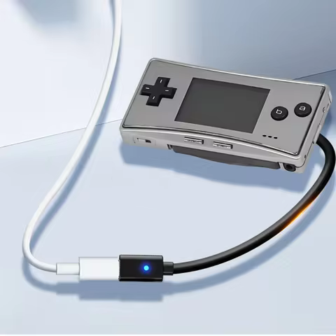Auroxin USB Type C Adapter for Nintendo Game Boy Micro (Non-PD) with LED Indicator Light