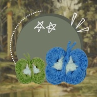 (Pre-order) #C4 Butterfly Keychain Crochet Handmade Custom