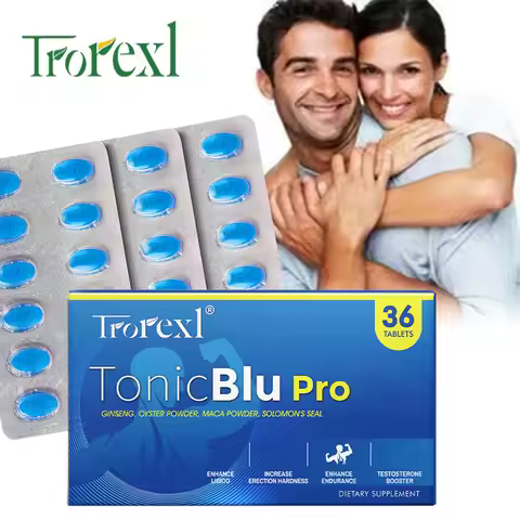 Natural Oyster & Ginseng Blue Pills Male Enhancing Supplement Support Energy & Stamina 36-360 Tablet