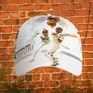 Mahendra Singh India Test Cricket Custom All-Over Print Baseball Cap, Limited Edition White Kit Acti