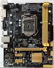 1150腳位 實體拍攝 ASUS B85M-K (支援 i7-4790) 附檔板