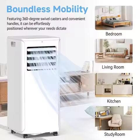 12000 BTU 3-in-1 Portable AC Unit, Cool & Dehumidifier & Fan Mode, Custom