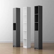 櫻桃傢俱 - （支持定制）實木夾縫窄櫃超窄小型飄窗落地書架兒童繪本雜志置物架儲物櫃20CM（單門款）