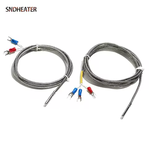 SNDHEATER PT100/PT1000/K Type Thermocouple Sensor 0.5M/1M/2M/3M/5M/10M High Temperature Tubular Prob