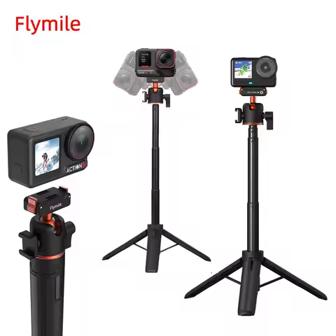 Flymile Tripod Quick Release Base Mount for DJI Action 6 OSMO 360 NANO Action 5/Insta360 Ace Pro 2 X